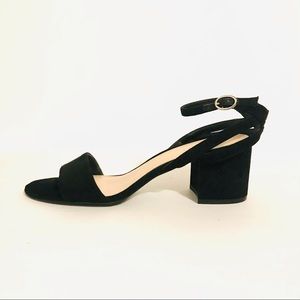 Nine West Black Ankle Wrap Sandal (9M)